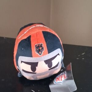 NFL Plush Toy with Black and Orange Helmet